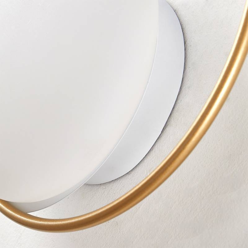 Arandela Nordecor Niza 6 watts 3000K Dourado Fosco IP20 Ø220mm Bivolt 2721