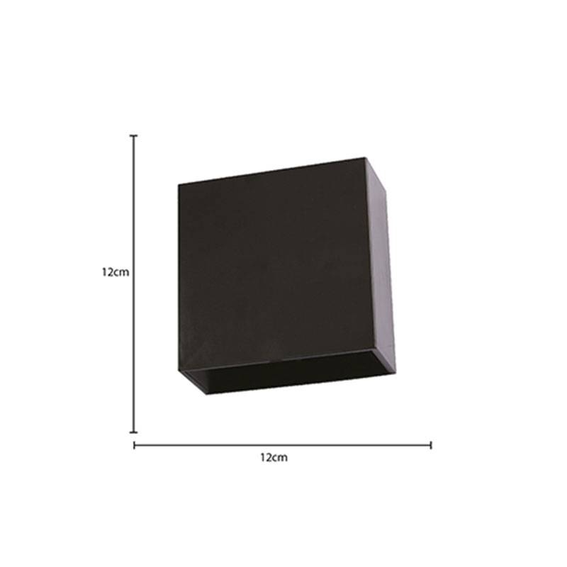 Arandela Nordecor Dron Facho Duplo Ajustável 4 watts 3000K Preto IP65 120x120mm Bivolt 2011