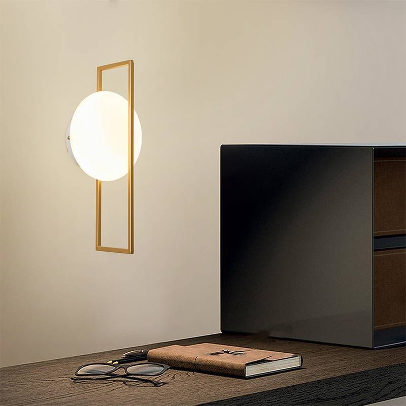 Arandela Nordecor Rony 5 watts 3000K Dourado IP20 350x180mm Bivolt 2734