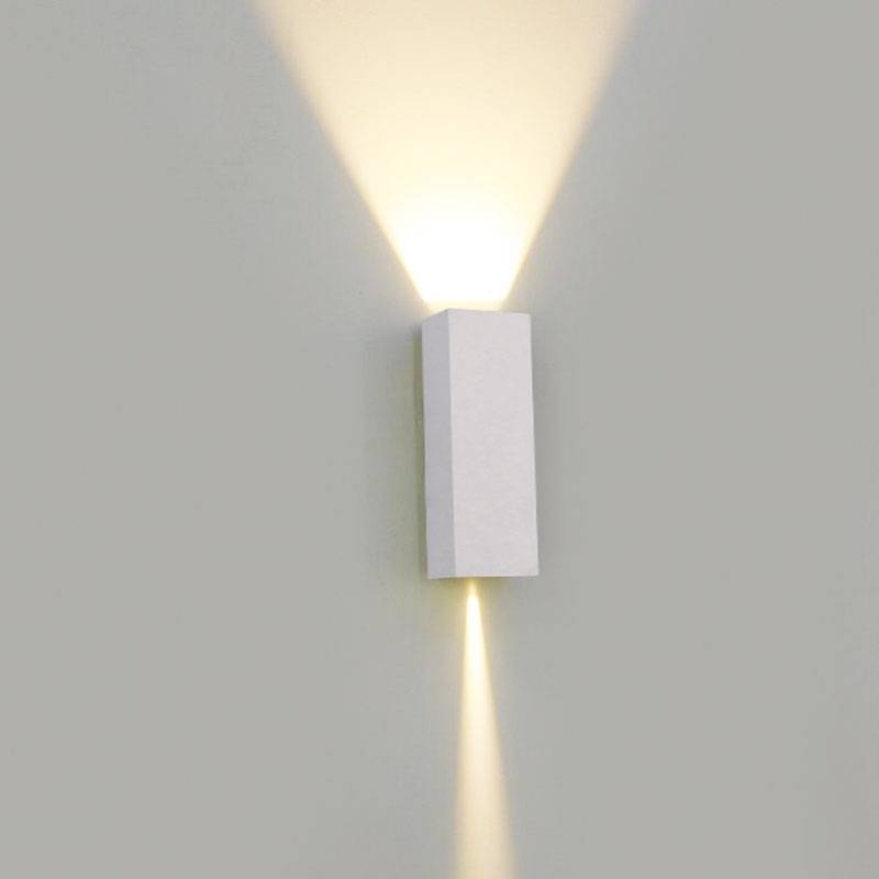 Arandela Nordecor Tynn Facho Duplo Ajustável 5 watts 3000K Branco IP65 125x42x32mm Bivolt 2292