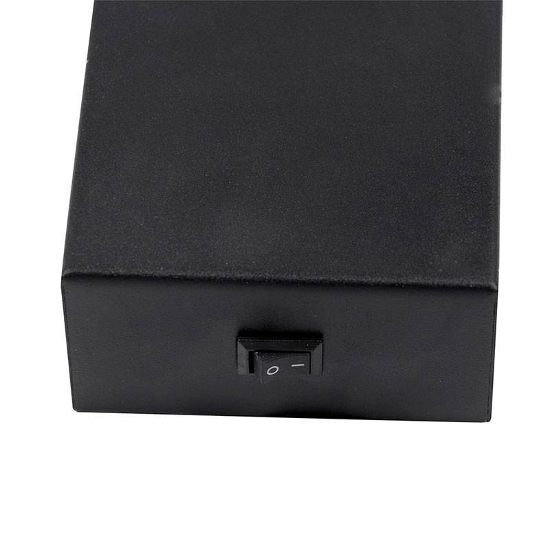 Arandela Nordecor Evy 3 watts 3000K Preto IP20 75x40x300mm Bivolt 2055
