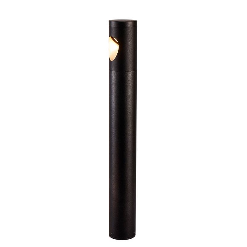 Poste Balizador Nordecor Soil 7 watts 3000K Preto IP66 600x75mm 6486