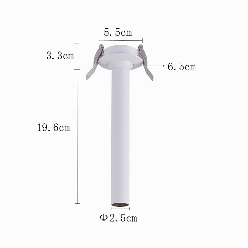 Spot Embutido Nordecor Lea 5 watts 2700K 24° Sof Branco Ø25x196mm IRC97 Bivolt 6468