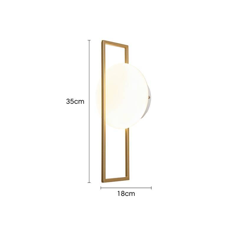 Arandela Nordecor Rony 5 watts 3000K Dourado IP20 350x180mm Bivolt 2734
