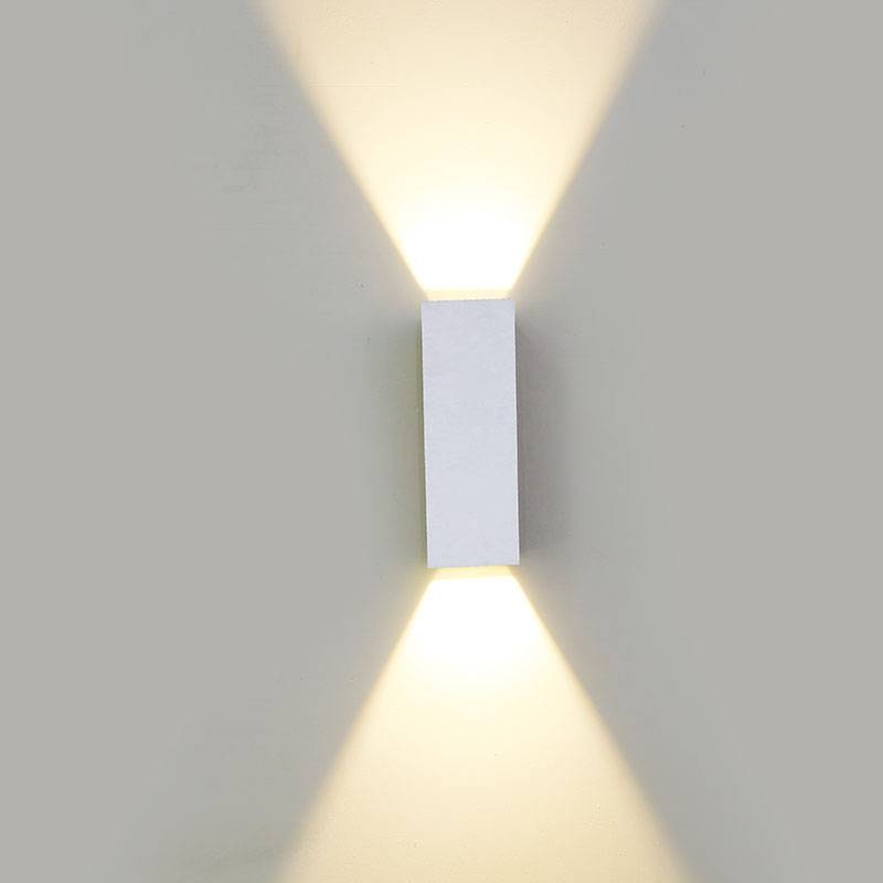 Arandela Nordecor Tynn Facho Duplo Ajustável 5 watts 3000K Branco IP65 125x42x32mm Bivolt 2292