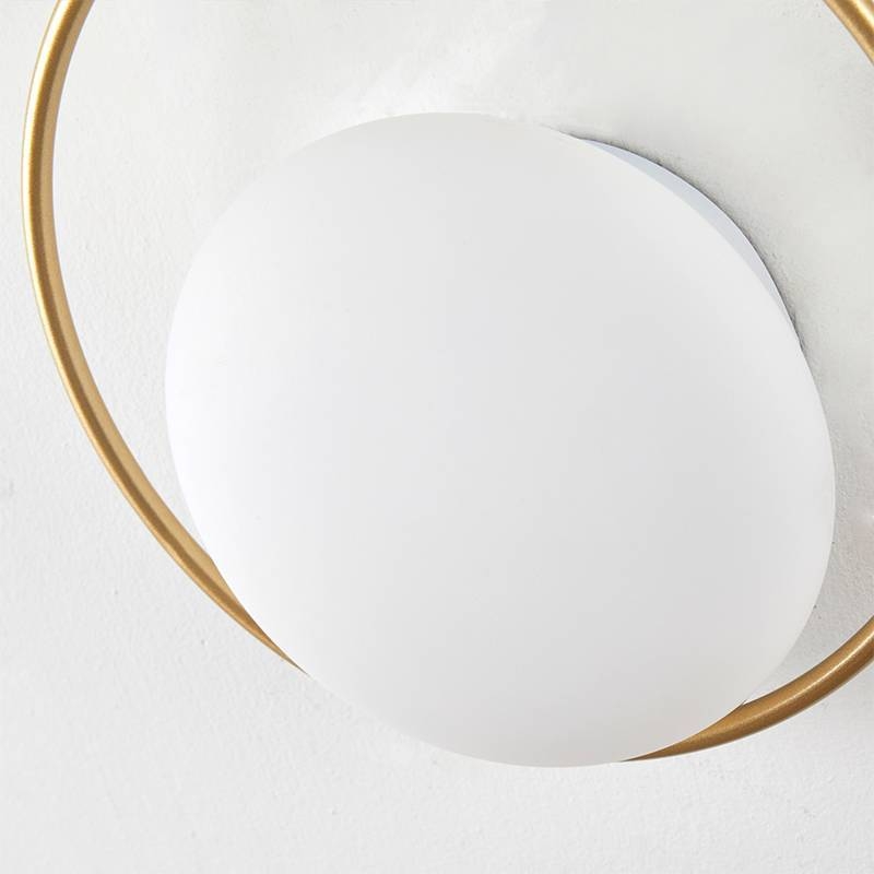 Arandela Nordecor Niza 6 watts 3000K Dourado Fosco IP20 Ø220mm Bivolt 2721