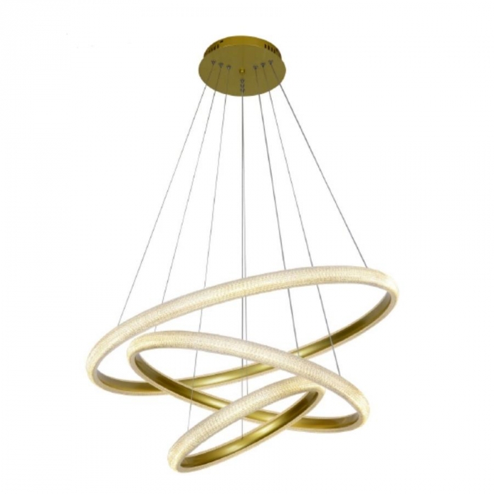 Pendente Skylight Apogeu Dourado 112 watts 3000K Bivolt Ø800mm SKY-4011DO