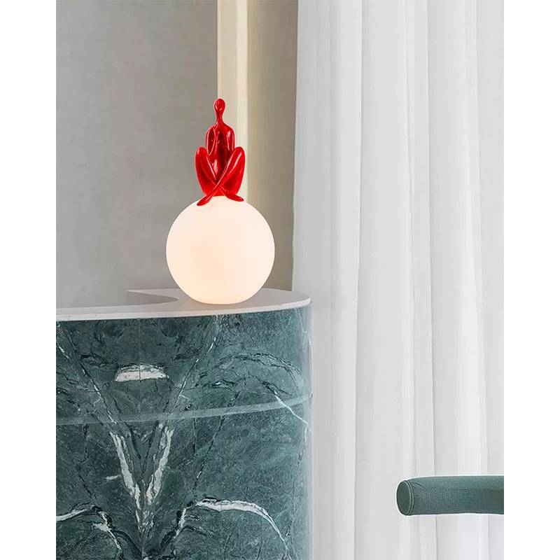 Abajur Nordecor Mez In 1L E27 Vermelho 300x300mm Bivolt 2564