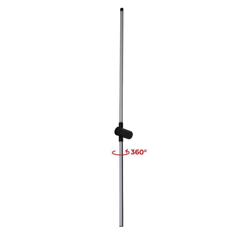 Arandela Nordecor Lina 13 watts 3000K Preto IP20 Ø40x1000mm Bivolt 2752