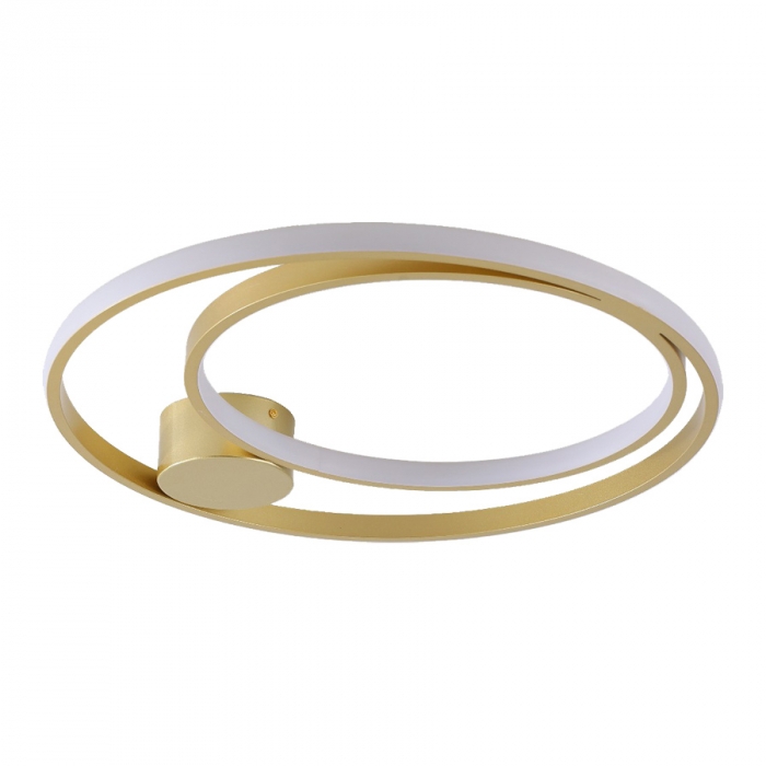 Plafon Skylight Ilusion Dourado e Branco 40 watts 3000K Bivolt Ø450mm SKY-4023DO