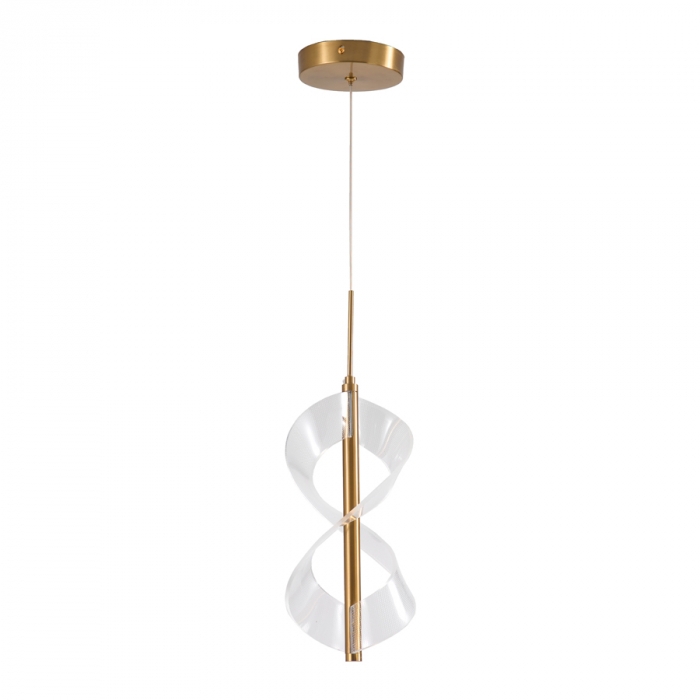 Pendente Skylight Glossy Dourado 7 watts 3000K Bivolt Ø130X300mm SKY-3067