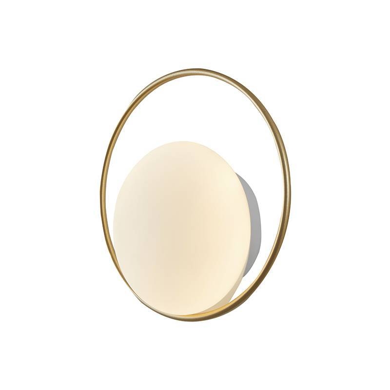 Arandela Nordecor Niza 6 watts 3000K Dourado Fosco IP20 Ø220mm Bivolt 2721