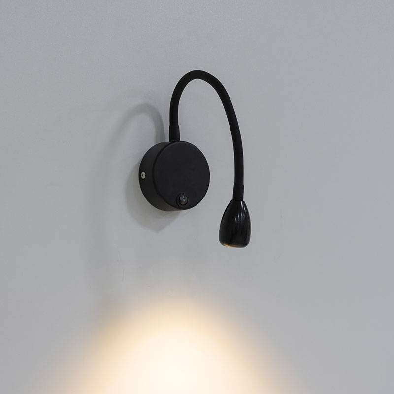 Arandela Nordecor Bett 3 watts 3000K Preto IP20 330x30mm Bivolt 2053