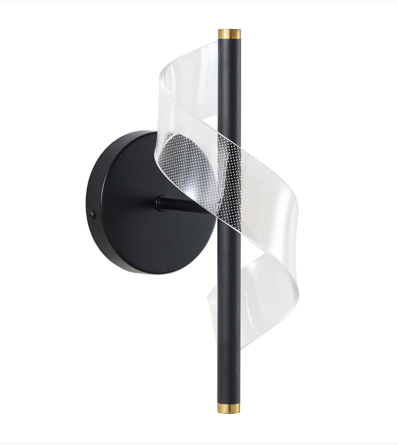 Arandela Skylight Mast Preto 5 watts 3000K Bivolt Ø120X300mm SKY-366AR-PT