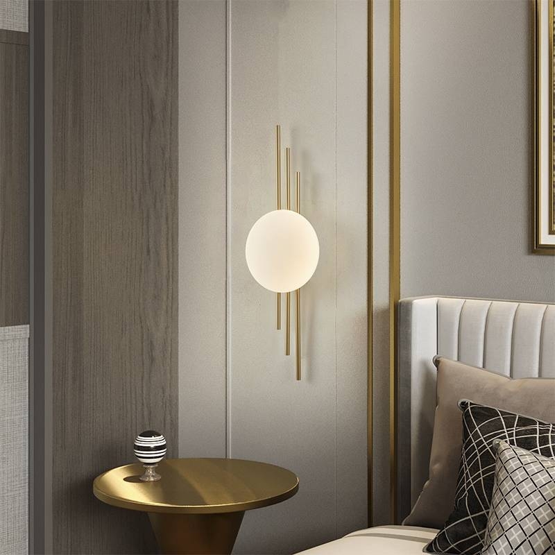 Arandela Nordecor Cami 6 watts 3000K Dourado IP20 500x150mm Bivolt 2723