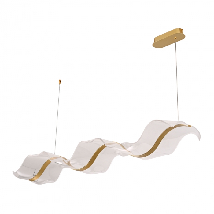 Pendente Skylight Sinuous Dourado 42 watts 3000K Bivolt 1200mm SKY-4023G