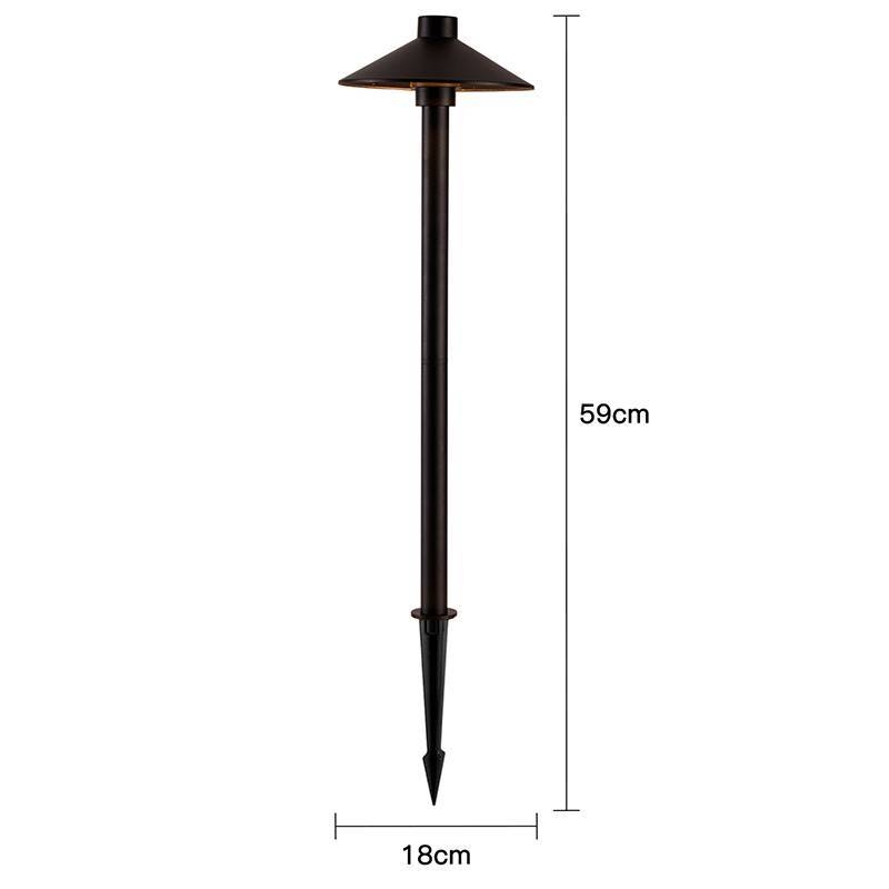 Balizador Nordecor Kita 5 watts 3000K Preto IP66 590x180mm 6485