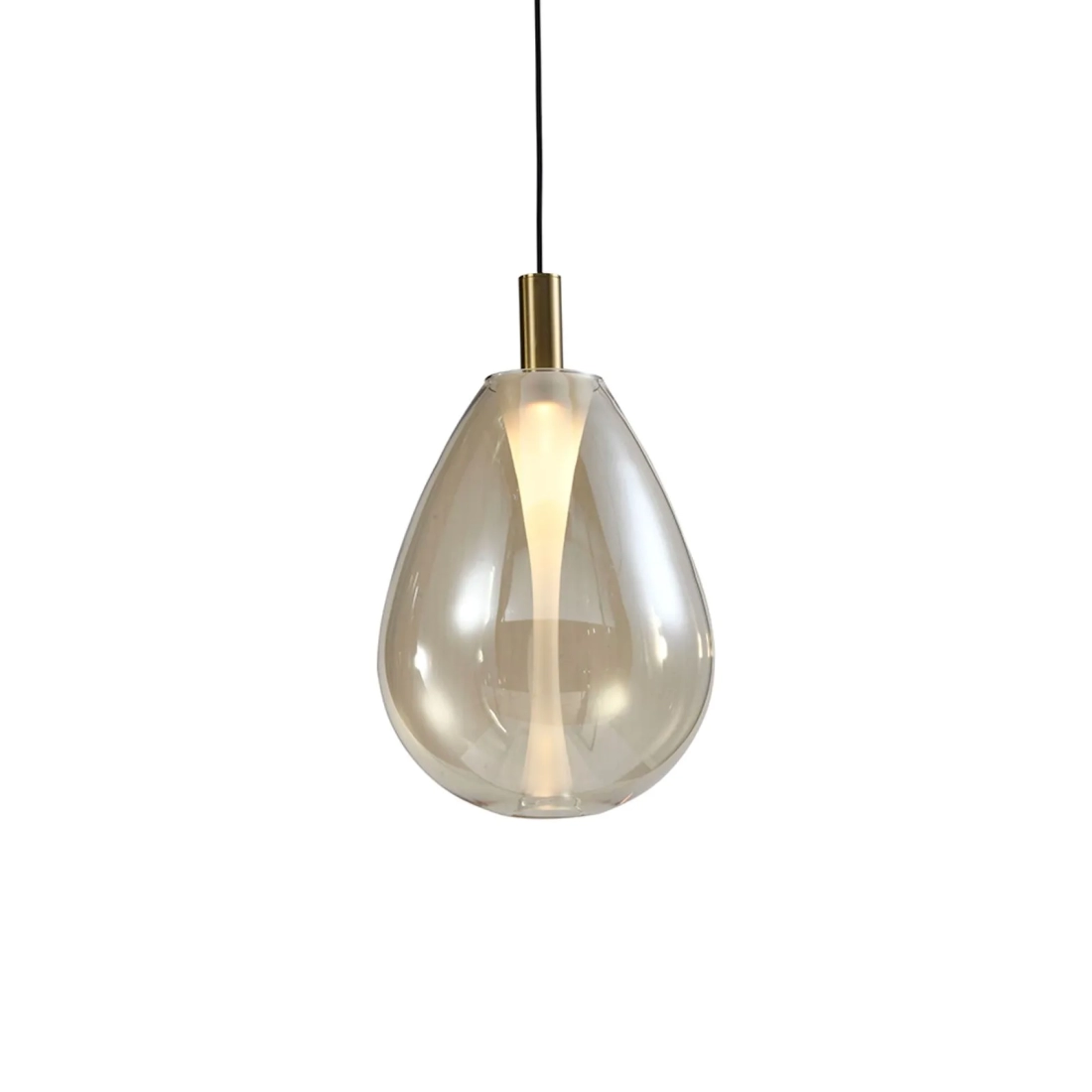 Pendente Skylight Thunder Bronze e Vidro Conhaque 4 watts 3000K Bivolt Ø230X380mm SKY-4042M