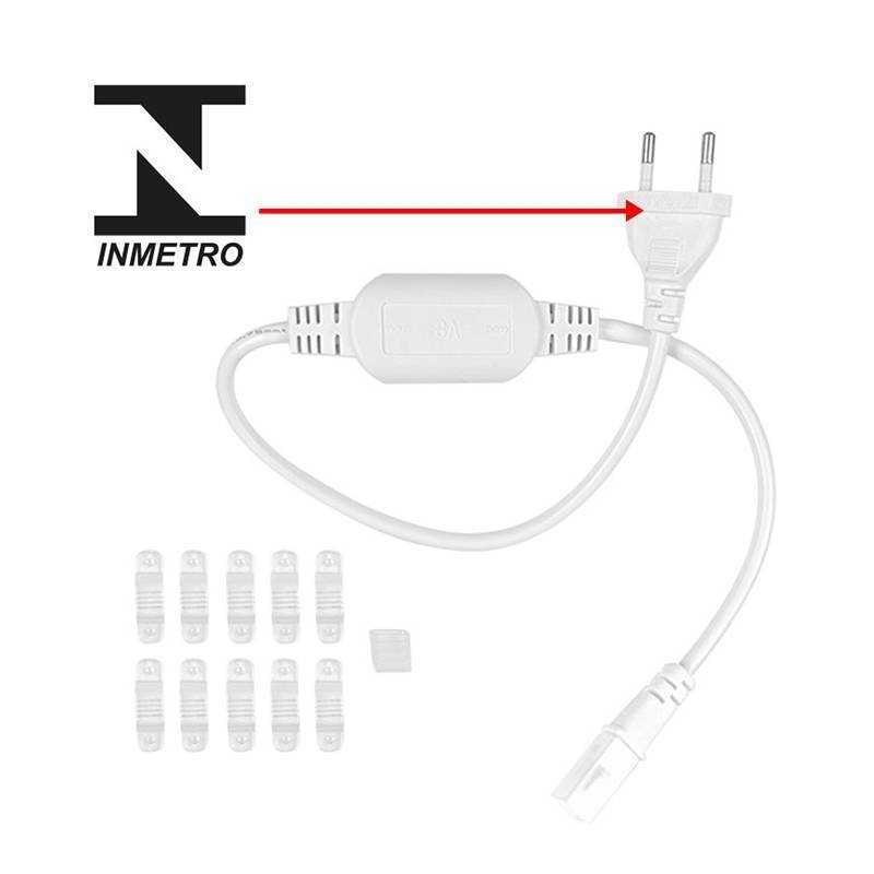 Conector para Fita de LED Siliconada Nordecor 8A 5mm (7010/11/12/13) Bivolt 7035