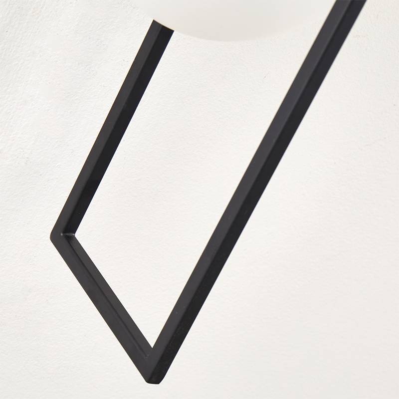 Arandela Nordecor Rony 5 watts 3000K Preto IP20 350x180mm Bivolt 2733