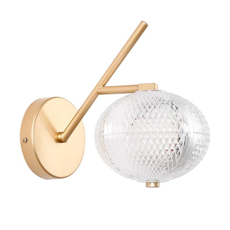 Arandela Nordecor Luse 7 watts 3000K Ouro Champagne IP20 230x150x120mm Bivolt 2798
