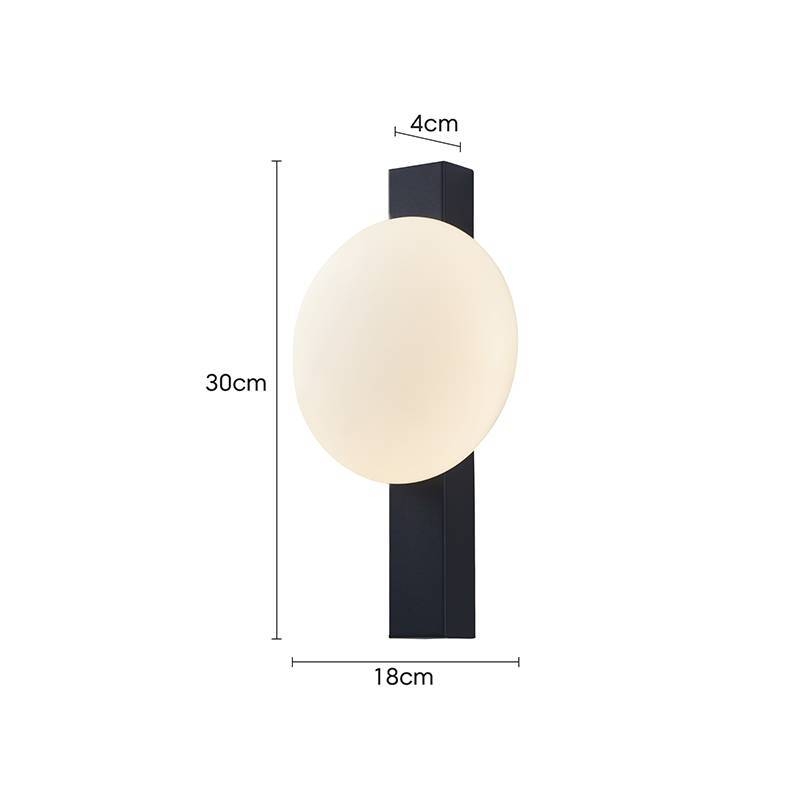Arandela Nordecor Visa 6 watts 3000K Preto IP20 300x180x40mm Bivolt 2726