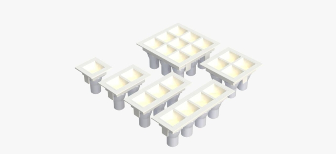 Embutido Fixo Moon Linea 4L Mini Dicróica Branco 166x55mm 1061522