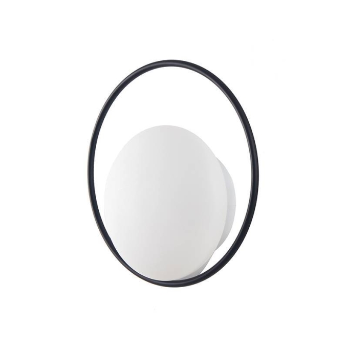 Arandela Nordecor Niza 6 watts 3000K Preto IP20 Ø220mm Bivolt 2720