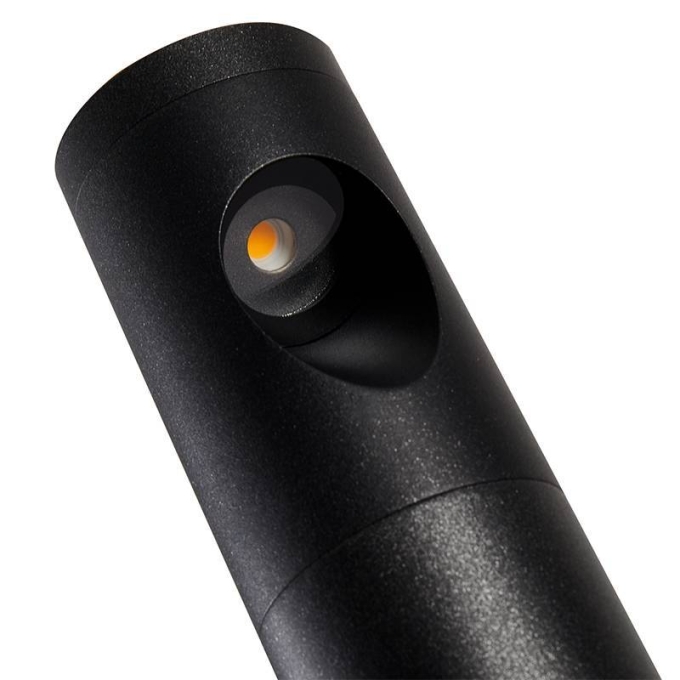 Poste Balizador Nordecor Soil 7 watts 3000K Preto IP66 600x75mm 6486