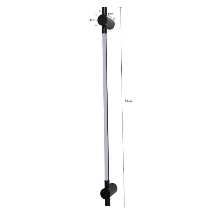 Arandela Nordecor Lina 9 watts 3000K Preto IP20 600mm Bivolt 2746