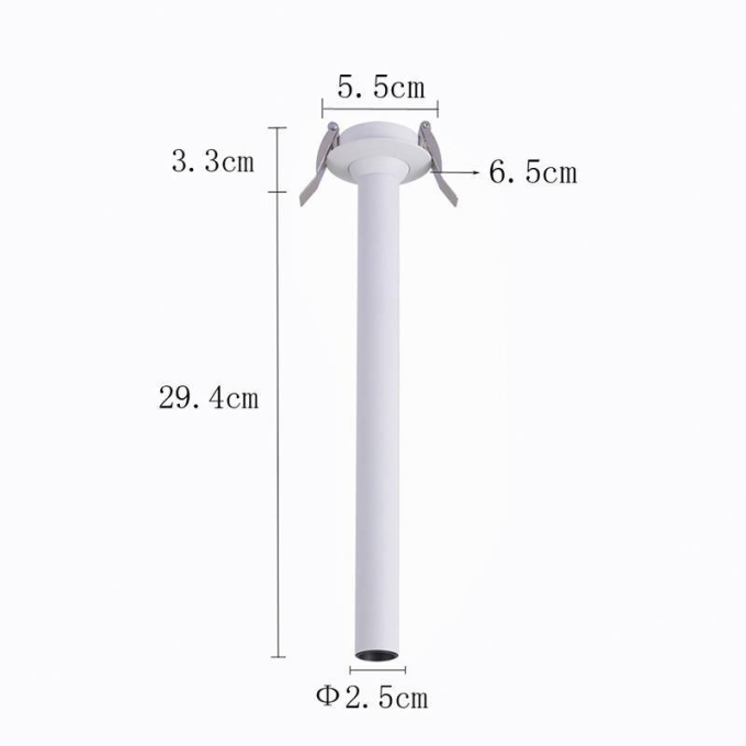 Spot Embutido Nordecor Lea 5 watts 2700K 24° Sof Branco Ø25x294mm IRC97 Bivolt 6470