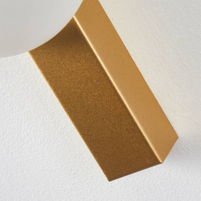 Arandela Nordecor Visa 6 watts 3000K Dourado IP20 300x180x40mm Bivolt 2727