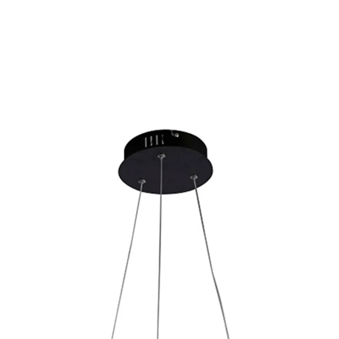 Pendente Bella Nodo Black 36 watts 3000K Ø500x150mm HM020B