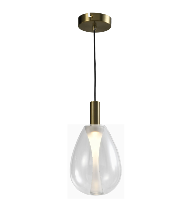 Pendente Skylight Thunder Bronze e Vidro Transparente 4 watts 3000K Bivolt Ø140X260mm SKY-4042TP