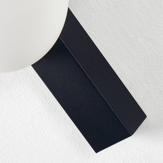 Arandela Nordecor Visa 6 watts 3000K Preto IP20 300x180x40mm Bivolt 2726