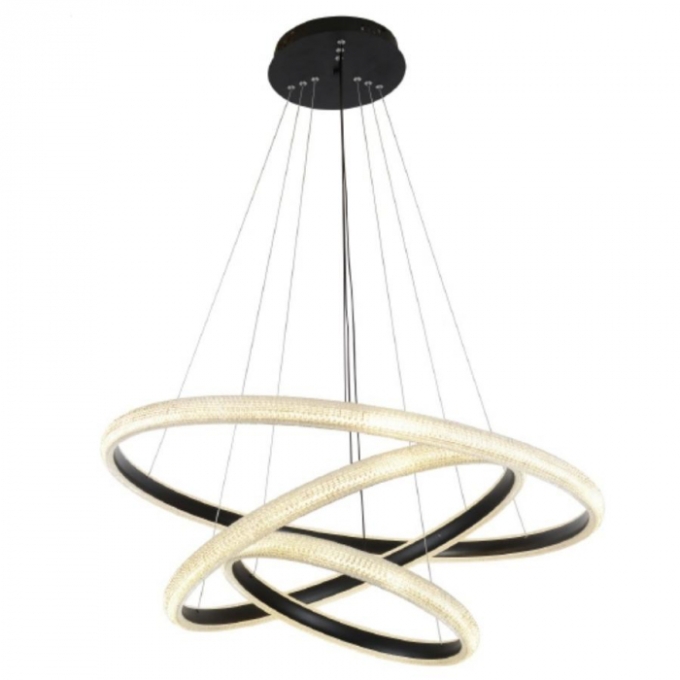 Pendente Skylight Apogeu Preto 112 watts 3000K Bivolt Ø800mm SKY-4011PT
