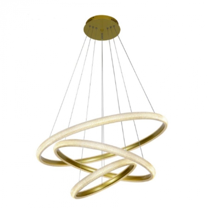 Pendente Skylight Apogeu Dourado 112 watts 3000K Bivolt Ø800mm SKY-4011DO
