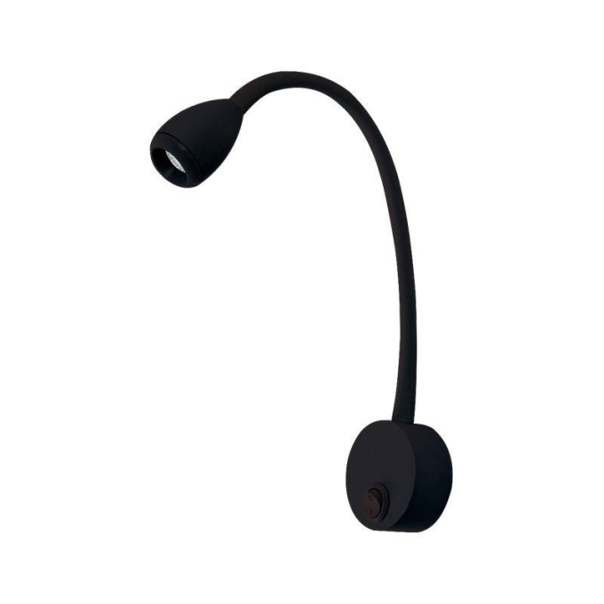 Arandela Nordecor Bett 3 watts 3000K Preto IP20 330x30mm Bivolt 2053