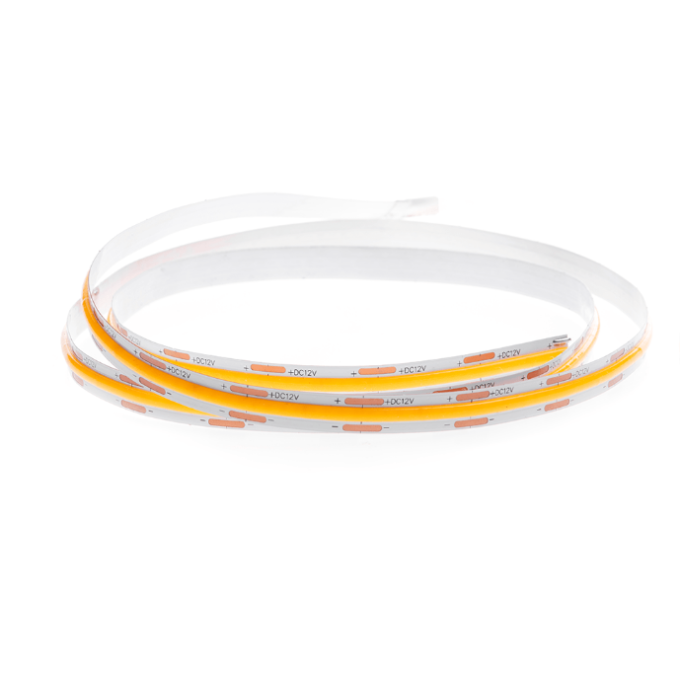 Fita de Led Nordecor 12V Cob 512 Leds/mt 12w/mt IP20 3000K 8mm (Rolo 5 metros) 7054