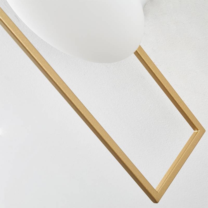 Arandela Nordecor Rony 5 watts 3000K Dourado IP20 350x180mm Bivolt 2734