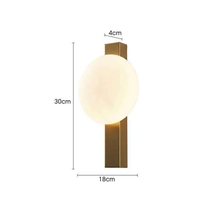 Arandela Nordecor Visa 6 watts 3000K Dourado IP20 300x180x40mm Bivolt 2727