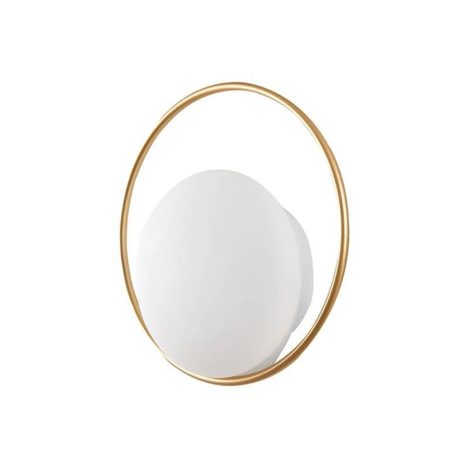 Arandela Nordecor Niza 6 watts 3000K Dourado Fosco IP20 Ø220mm Bivolt 2721