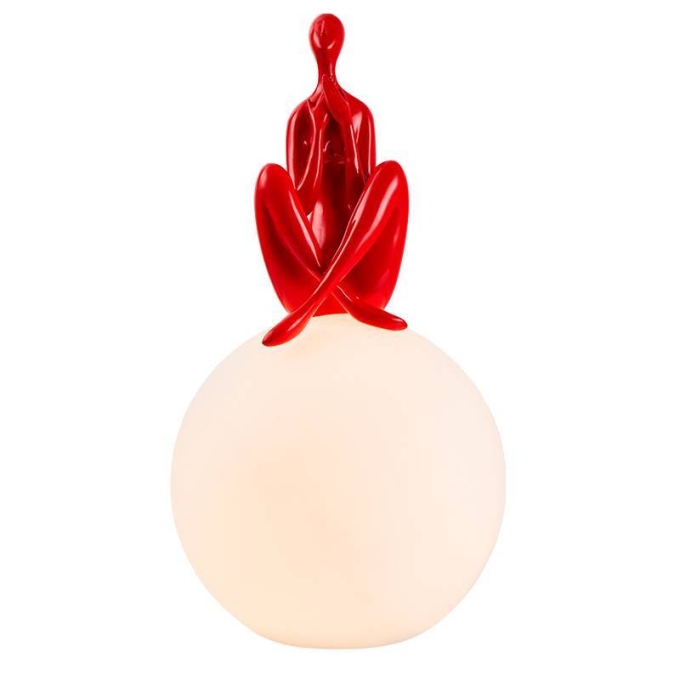 Abajur Nordecor Mez In 1L E27 Vermelho 300x300mm Bivolt 2564