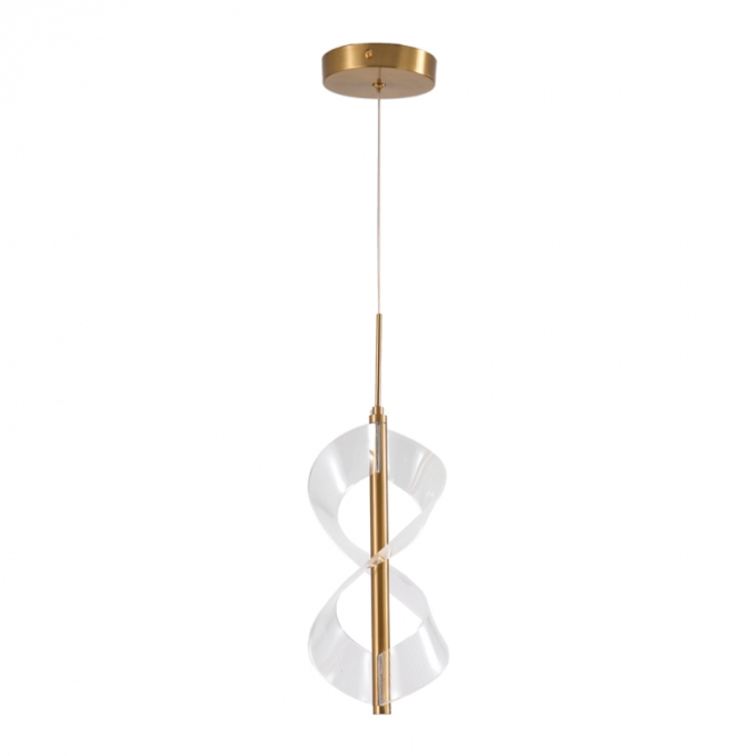 Pendente Skylight Glossy Dourado 7 watts 3000K Bivolt Ø130X300mm SKY-3067