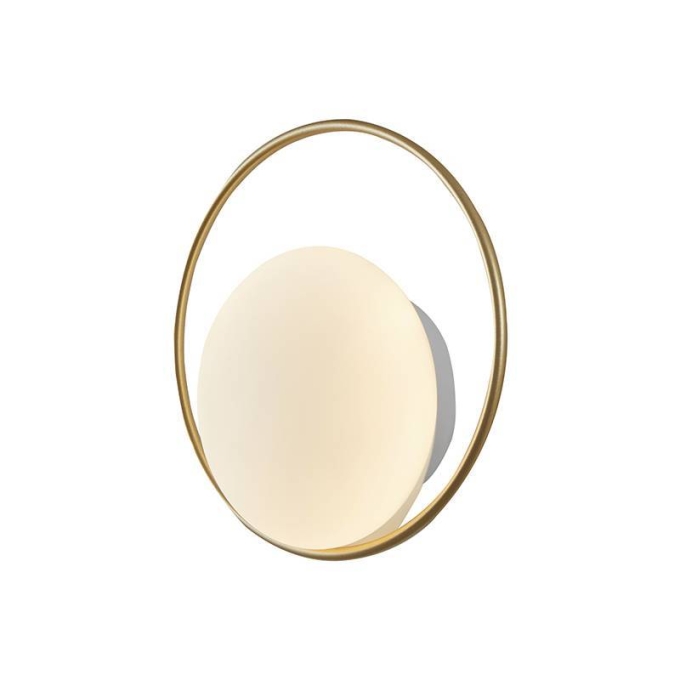 Arandela Nordecor Niza 6 watts 3000K Dourado Fosco IP20 Ø220mm Bivolt 2721