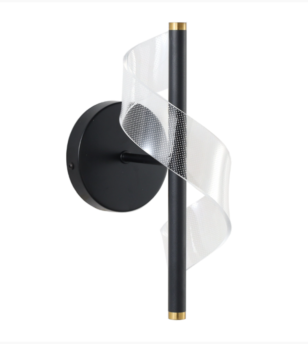 Arandela Skylight Mast Preto 5 watts 3000K Bivolt Ø120X300mm SKY-366AR-PT