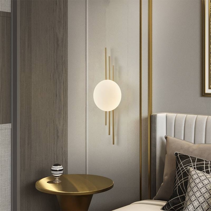 Arandela Nordecor Cami 6 watts 3000K Dourado IP20 500x150mm Bivolt 2723