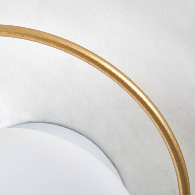 Arandela Nordecor Niza 6 watts 3000K Dourado Fosco IP20 Ø220mm Bivolt 2721