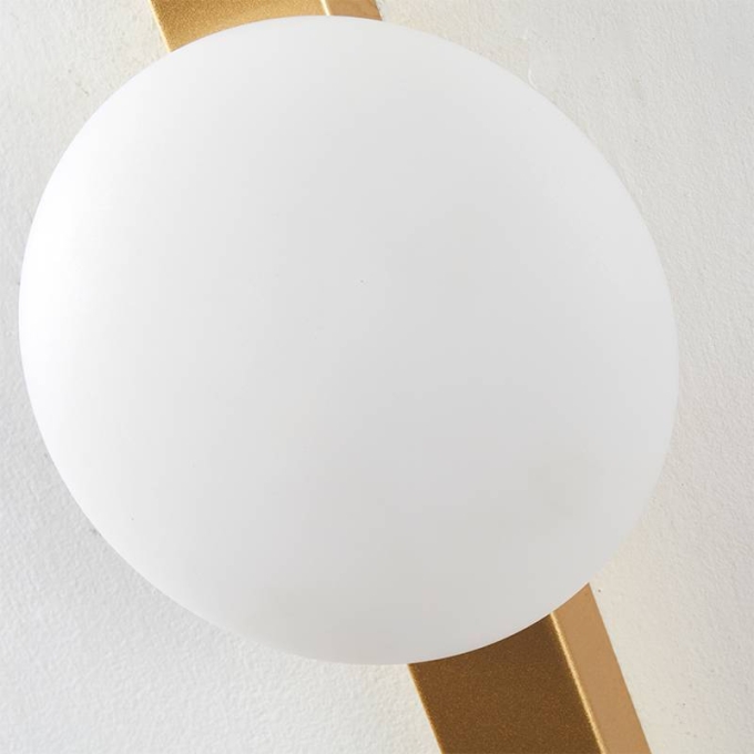 Arandela Nordecor Visa 6 watts 3000K Dourado IP20 300x180x40mm Bivolt 2727
