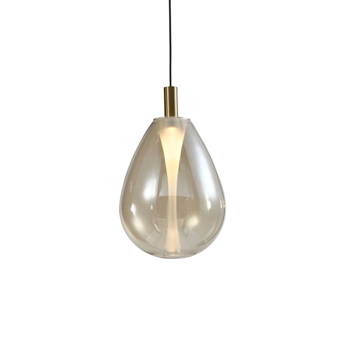 Pendente Skylight Thunder Bronze e Vidro Conhaque 4 watts 3000K Bivolt Ø230X380mm SKY-4042M